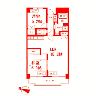 タウンコート湘南【3階】の間取り