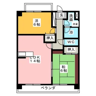 知立タイガーマンション【3階】の間取り
