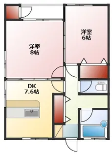 コーポマルマサII【1階】の間取り
