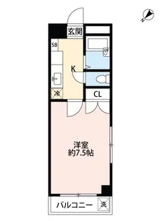 エスポワール黒髪【2階】の間取り