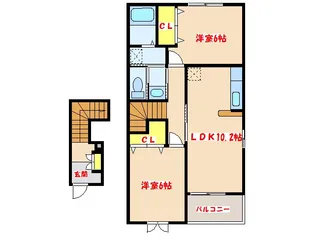 サン・フェア I【2階】の間取り