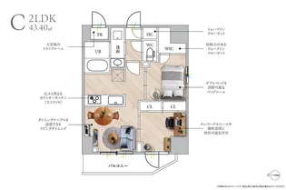 東京都台東区浅草6【マンション】の間取り