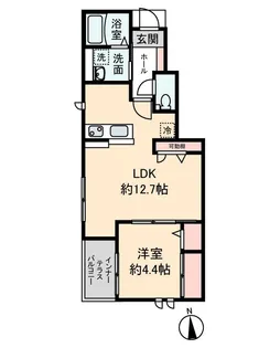 東京都狛江市駒井町2【アパート】の間取り
