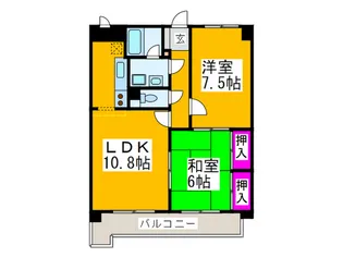 U・COURT 101【4階】の間取り