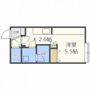 北海道札幌市中央区南六条西18【マンション】の間取り