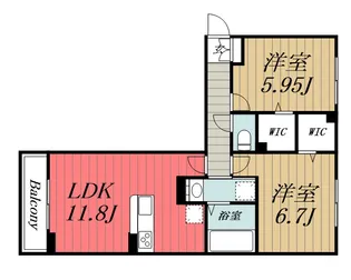 千葉県成田市飯仲【アパート】の間取り