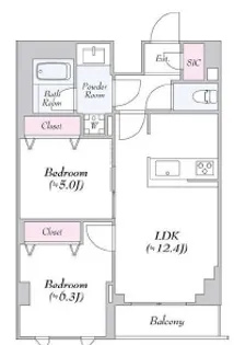ロイジェント志村坂上【4階】の間取り
