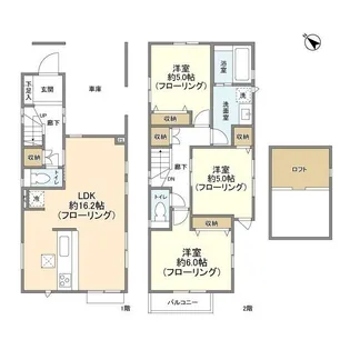 埼玉県川越市霞ケ関東4【一戸建】の間取り