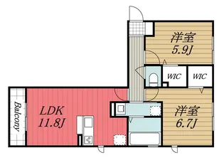 千葉県市原市五井【アパート】の間取り