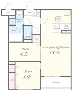 埼玉県戸田市南町【アパート】の間取り