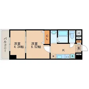 アスコット河原町駅前【3階】の間取り