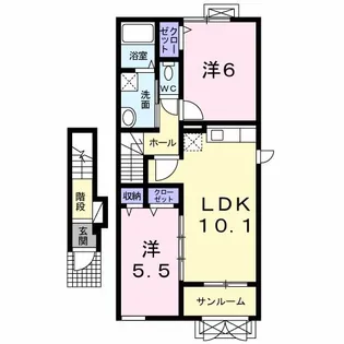 グラシア・S【2階】の間取り