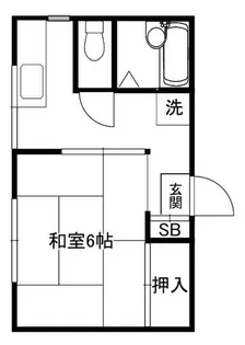 モガリハイツ【2階】の間取り