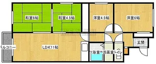 メルベール【3階】の間取り