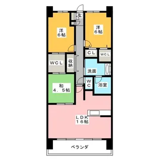 アルファステイツ高崎駅東【7階】の間取り