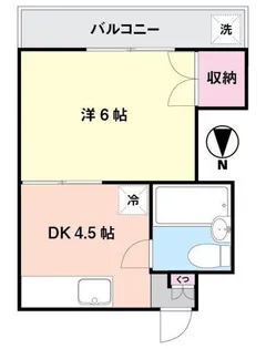 ホワイトハイム【1階】の間取り