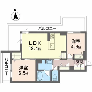 コンフォール台原駅前【3階】の間取り