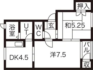 ミルリジェールC【1階】の間取り