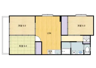 岡山県岡山市北区津島西坂2【マンション】の間取り