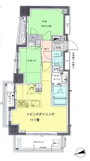 セントラルレジデンス西早稲田【6階】の間取り