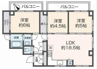 サンクタス西新宿【3階】の間取り