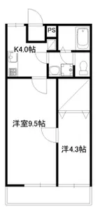 住感シリーズPK大里【2階】の間取り