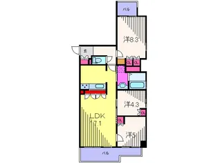 プライムアーバン亀有【2階】の間取り