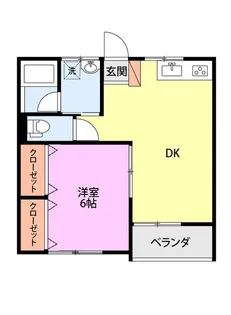 コーポみずき【2階】の間取り