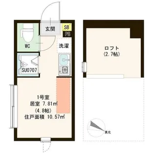ハーモニーテラス小竹向原II【2階】の間取り