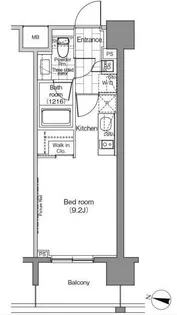 パークハビオ恵比寿【6階】の間取り