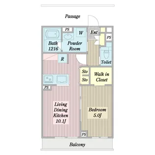 日曜島【3階】の間取り