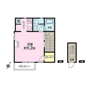 Mアパートメント【2階】の間取り