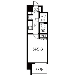 アーバンエース関目パル【13階】の間取り