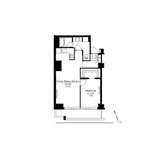 フレンシア外苑西【5階】の間取り