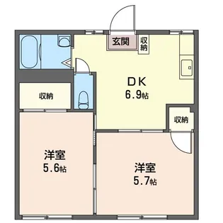 SHM ファーム ハイツ B【1階】の間取り