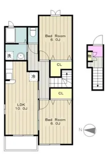 ラ・セレーノ【2階】の間取り