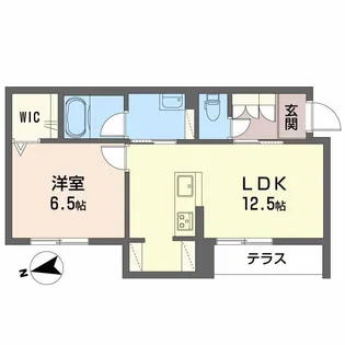 シャーメゾン草木【1階】の間取り