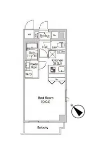プライムアーバン麻布十番【6階】の間取り