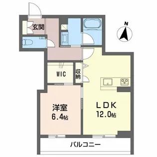 マグノリア上杉【3階】の間取り