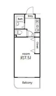 ウエストアベニュー【3階】の間取り