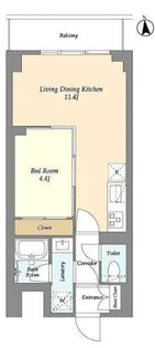 コンフォリア竹ノ塚イースト【7階】の間取り