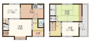 大阪府大阪市住吉区墨江4【一戸建】の間取り