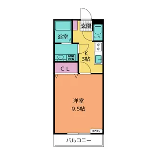 ROOF TREE 弐番館【3階】の間取り