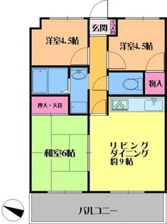 ルーラルタウン壱番館【1階】の間取り