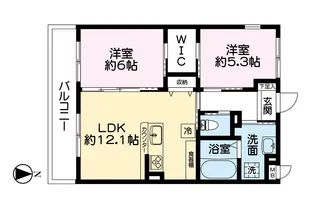 Ensoleille清水本町マンション【2階】の間取り
