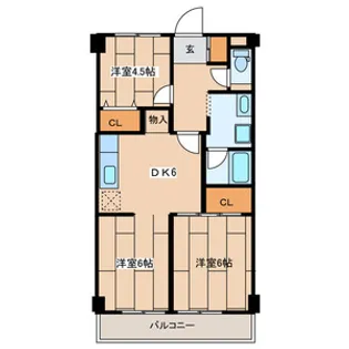 ラベニール鹿島【6階】の間取り