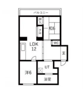 パークハイツ【2階】の間取り