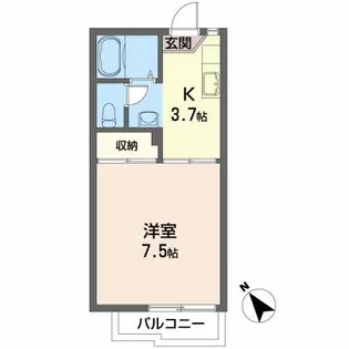 SKハイツ【2階】の間取り