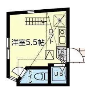 ユナイト矢向アペリティーヴォ【1階】の間取り