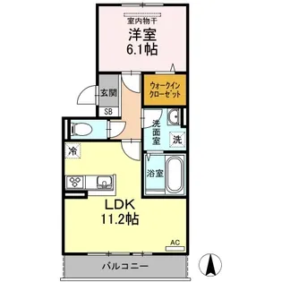 コートヴィレッジ東浦【2階】の間取り